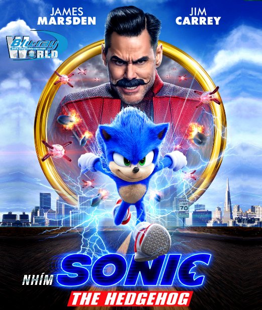 F2002. Sonic The Hedgehog - Nhím Sonic 2D50G ( DOLBY ATMOS  6.1 - DTS-HD MA 5.1)